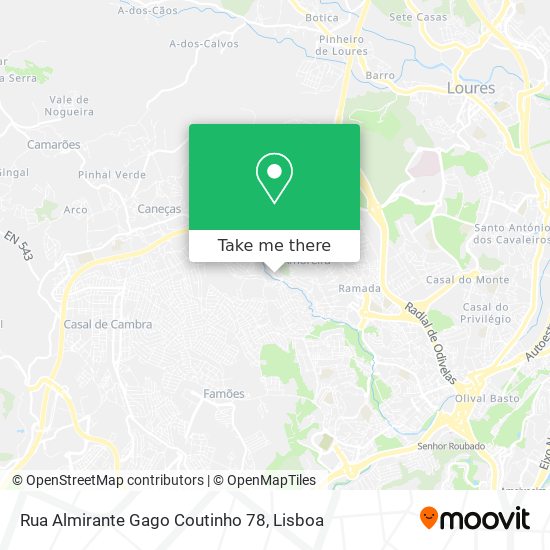 Rua Almirante Gago Coutinho 78 map