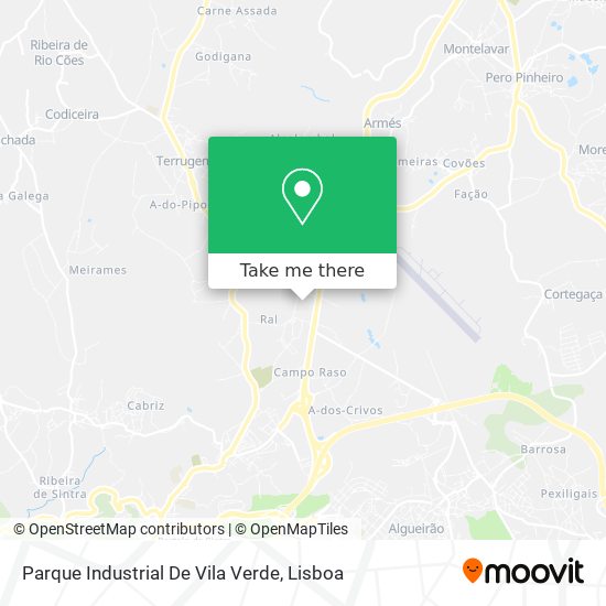 Parque Industrial De Vila Verde map