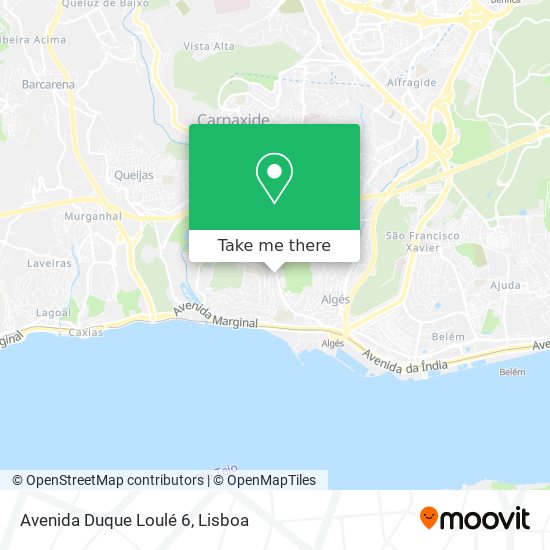 Avenida Duque Loulé 6 mapa