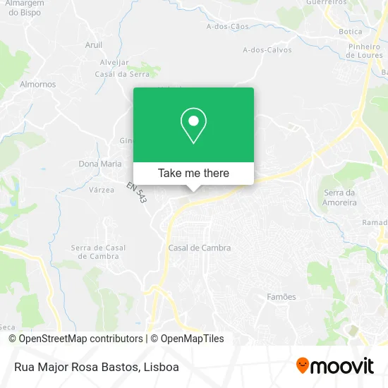 Rua Major Rosa Bastos map