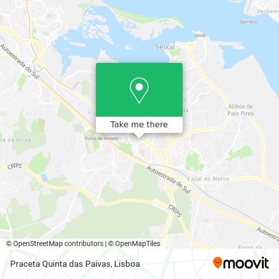 Praceta Quinta das Paivas map