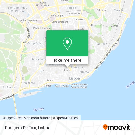 Paragem De Taxi map