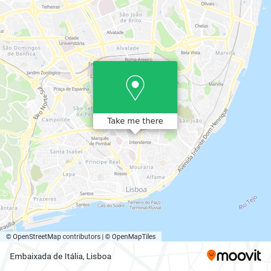 Embaixada de Itália map