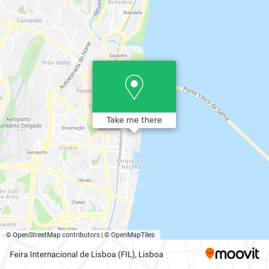 Feira Internacional de Lisboa (FIL) mapa