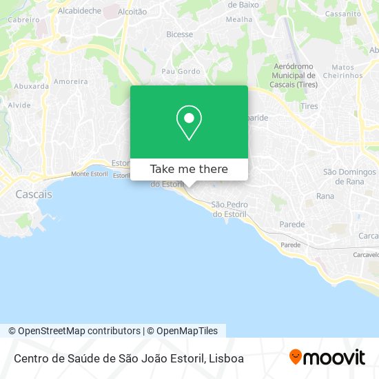 Centro de Saúde de São João Estoril map