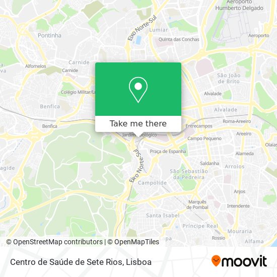 Centro de Saúde de Sete Rios map