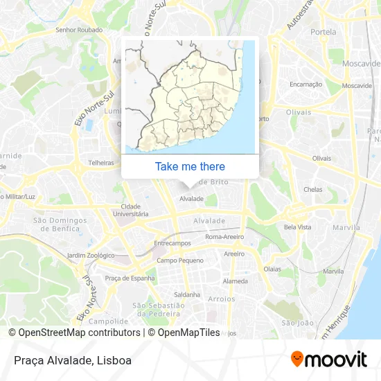 Praça Alvalade map