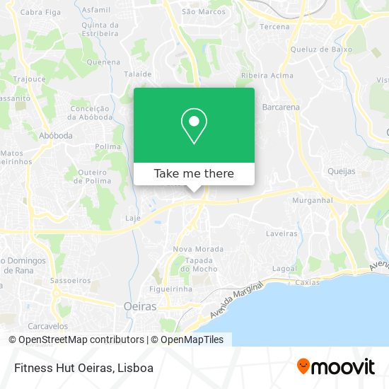 Fitness Hut Oeiras map