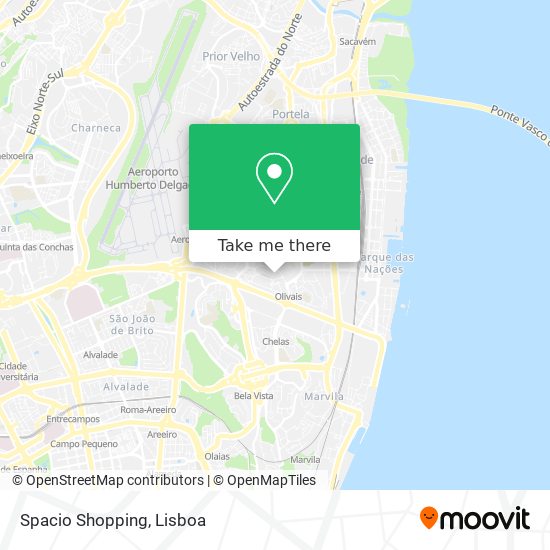 Spacio Shopping map