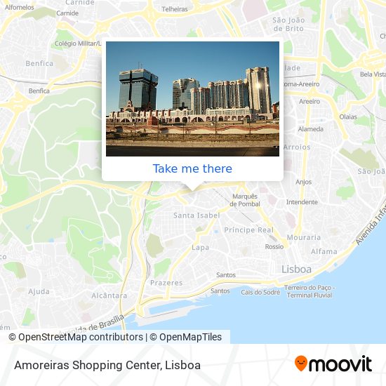 Amoreiras Shopping Center map