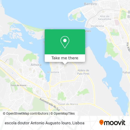 escola doutor Antonio Augusto louro map