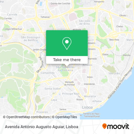 Avenida António Augusto Aguiar map