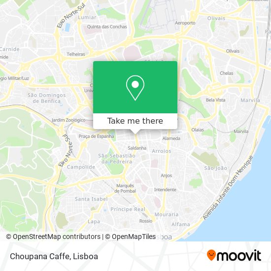 Choupana Caffe map