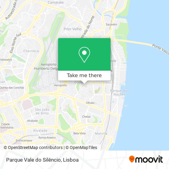 Parque Vale do Silêncio mapa
