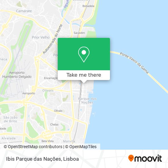 Ibis Parque das Nações map