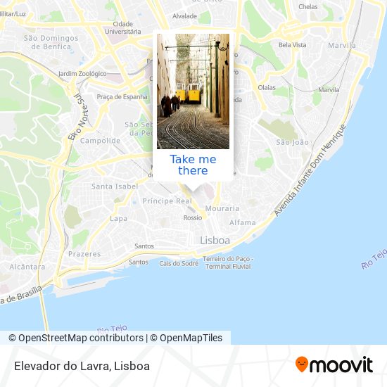 Elevador do Lavra map