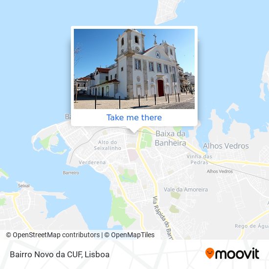 Bairro Novo da CUF mapa