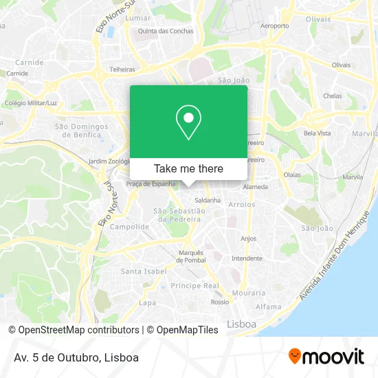 Av. 5 de Outubro map