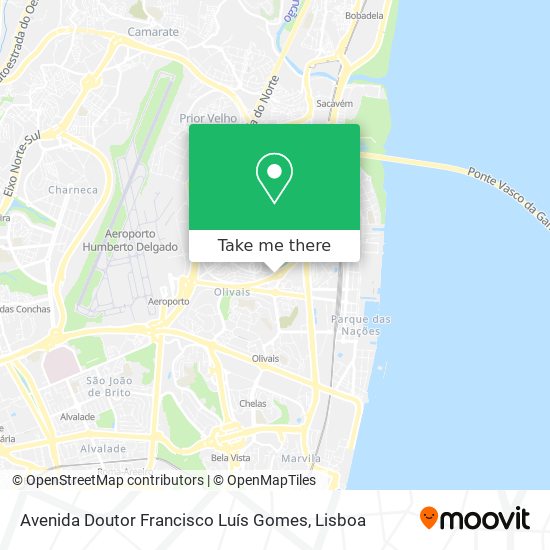 Avenida Doutor Francisco Luís Gomes map