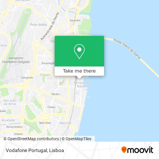 Vodafone Portugal map