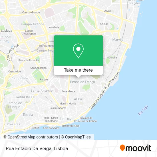 Rua Estacio Da Veiga map