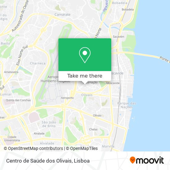 Centro de Saúde dos Olivais map