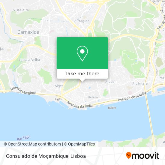 Consulado de Moçambique map