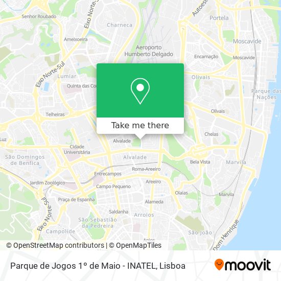 Parque de Jogos 1º de Maio - INATEL map