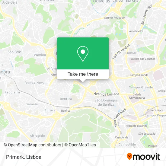 Primark map