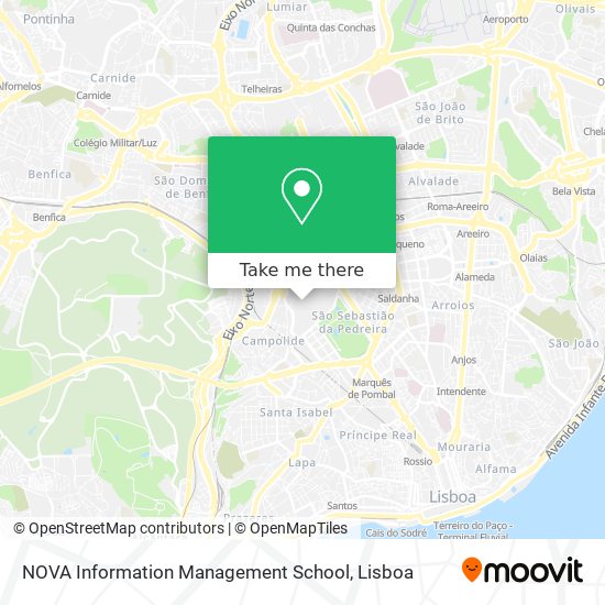 NOVA Information Management School map