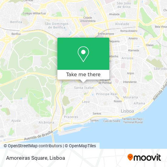 Amoreiras Square map