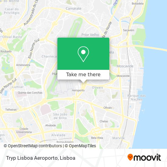 Tryp Lisboa Aeroporto mapa