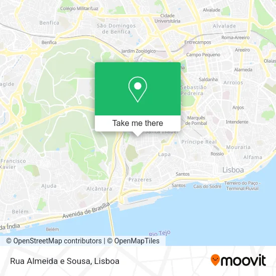 Rua Almeida e Sousa map
