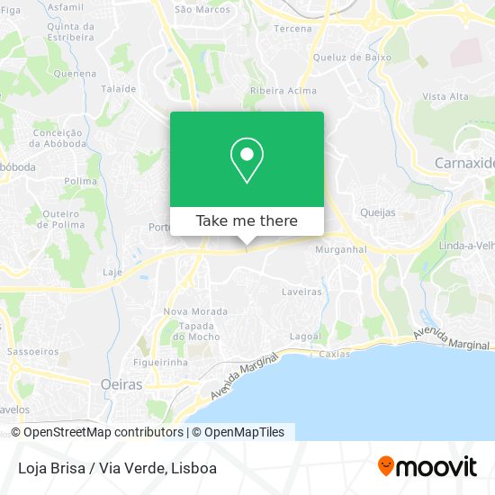 Loja Brisa / Via Verde mapa