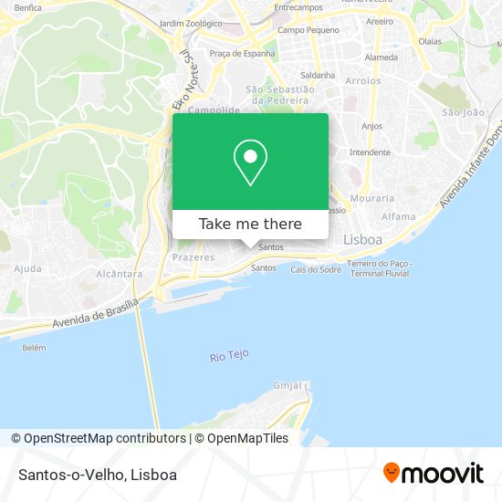 How to get to Santos-o-Velho in Lisboa by Bus, Train or Metro?