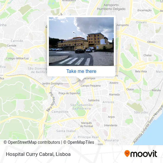 Hospital Curry Cabral map