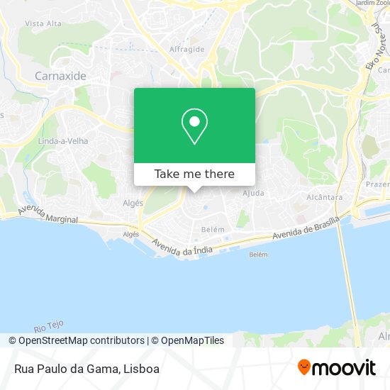 Rua Paulo da Gama map