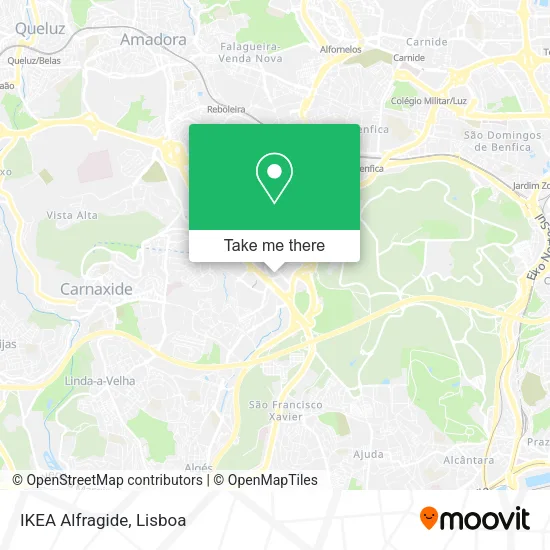 IKEA Alfragide map