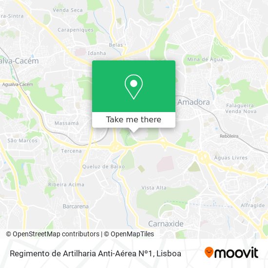 Regimento de Artilharia Anti-Aérea Nº1 map