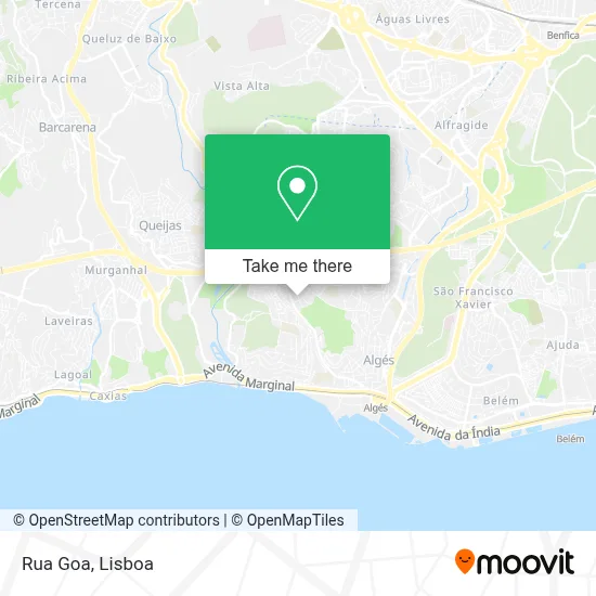 Rua Goa map