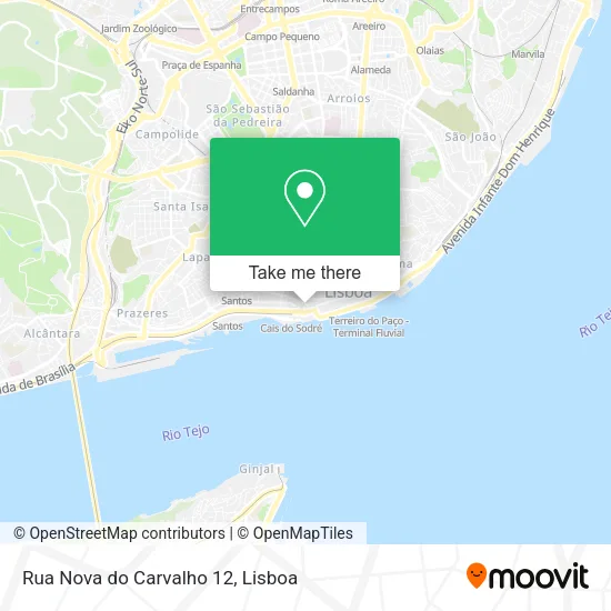 Rua Nova do Carvalho 12 map