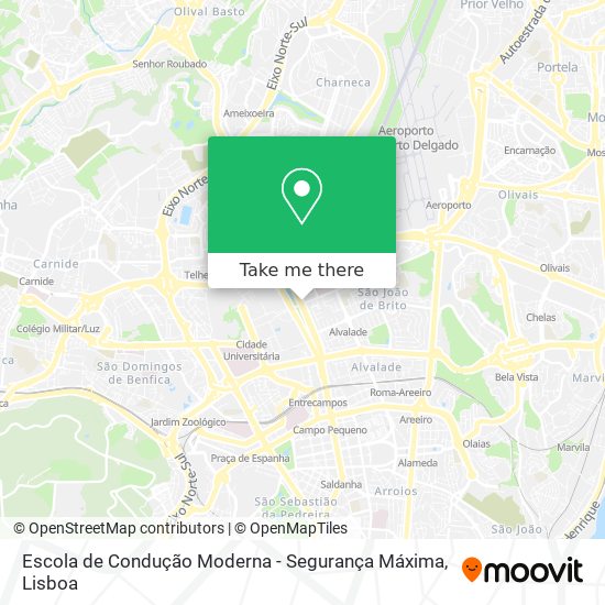 Escola de Condução Moderna - Segurança Máxima map