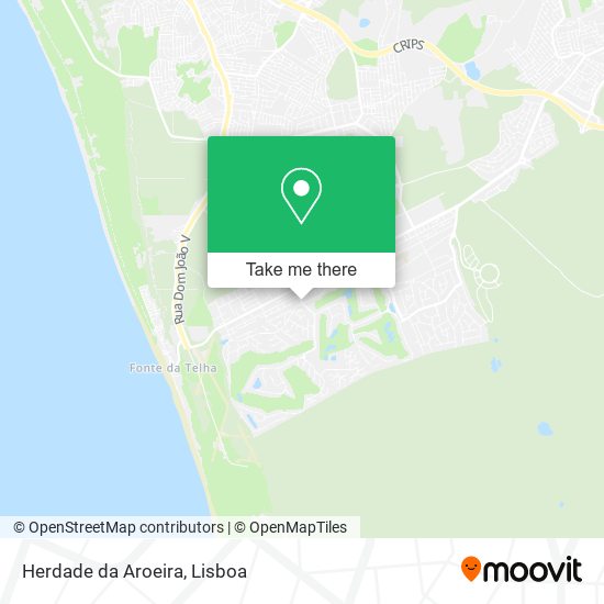 Herdade da Aroeira map