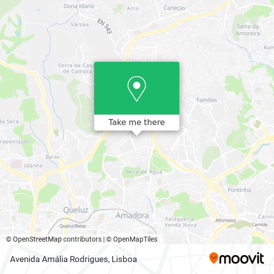 Avenida Amália Rodrigues mapa