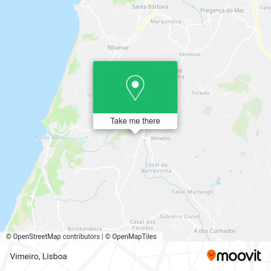 Vimeiro map