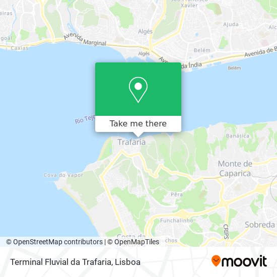 Terminal Fluvial da Trafaria mapa