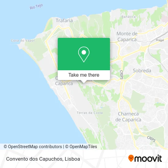 Convento dos Capuchos map