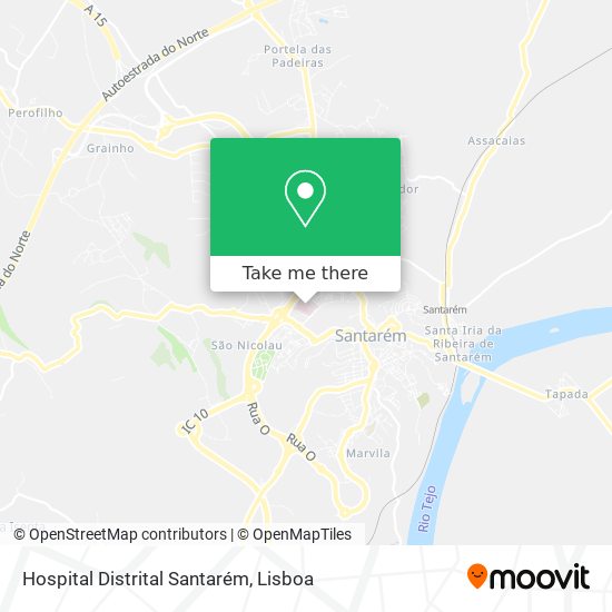 Hospital Distrital Santarém map