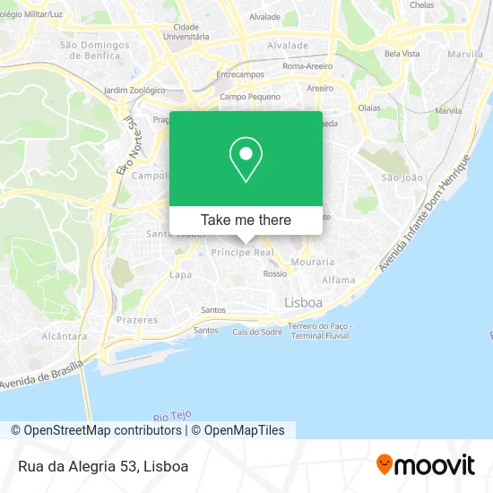 Rua da Alegria 53 map