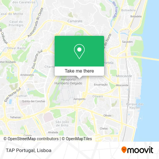 TAP Portugal map